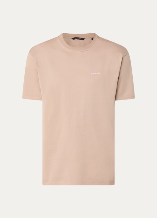 Airforce T-shirt van  katoen met logo - voorkant 3 camel