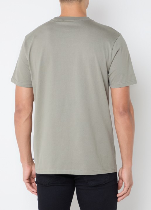 Airforce T-shirt van  katoen met logo - achterkant 3 legergroen