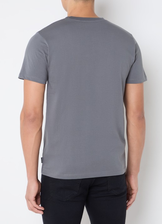 Airforce T-shirt van  katoen met logo - achterkant 4 donkergrijs