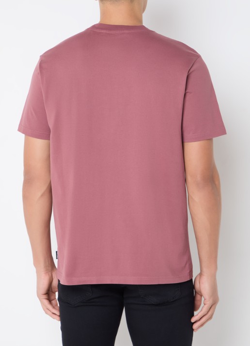 Airforce T-shirt van  katoen met logo - achterkant 3 bordeauxrood