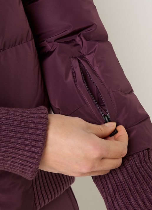 Airforce Taos ski-jas met ritszakken en capuchon - detail 2 aubergine