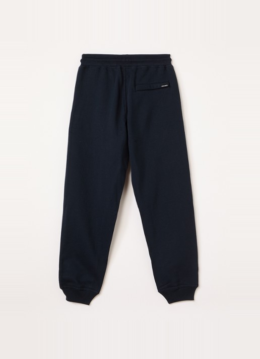 Airforce Tapered fit joggingbroek met ritszakken - voorkant 2 donkerblauw