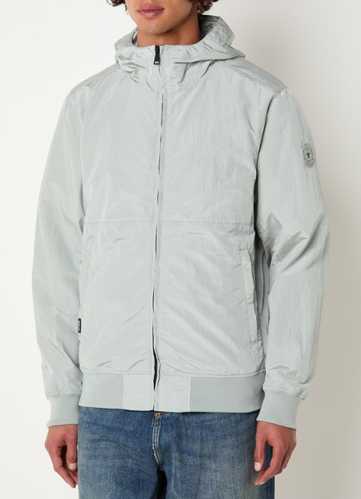 Airforce Windjack met capuchon en ritszakken