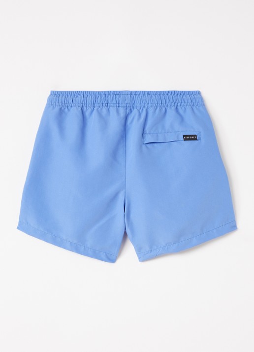 Airforce Zwemshorts met logo - voorkant 3 lichtblauw