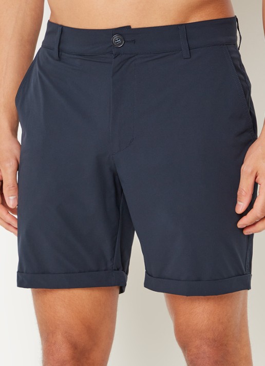 Airforce Zwemshorts met steekzakken - detail indigo
