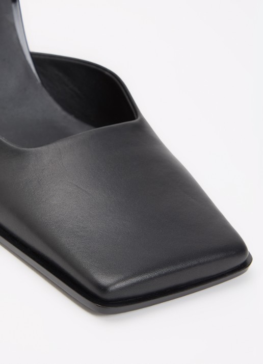 Alaïa D'Orsay sandelette van kalfsleer - detail 7 zwart