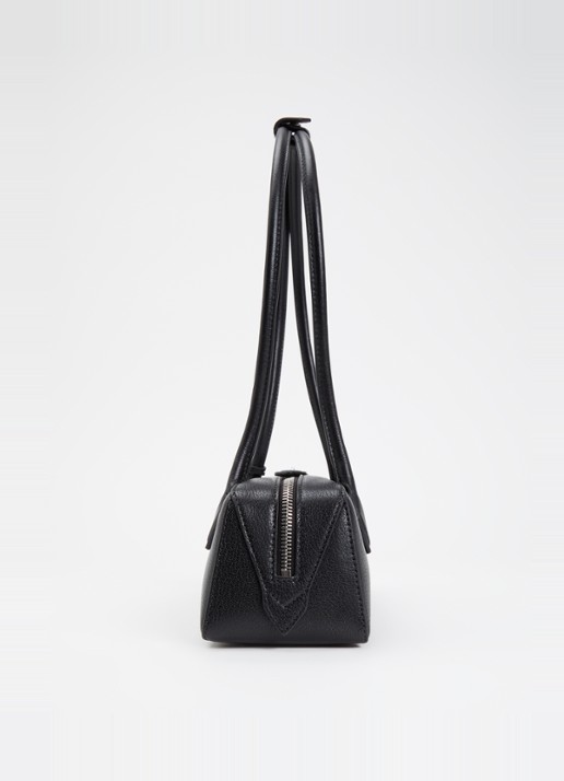 Alaïa Le Teckel Medium schoudertas van geitenleer - detail 2 zwart
