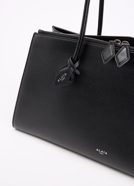 Alaïa Le Teckel shopper van kalfsleer - detail 3 zwart