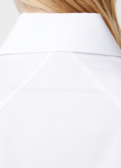 Alaïa Mini blousejurk - detail 3 wit