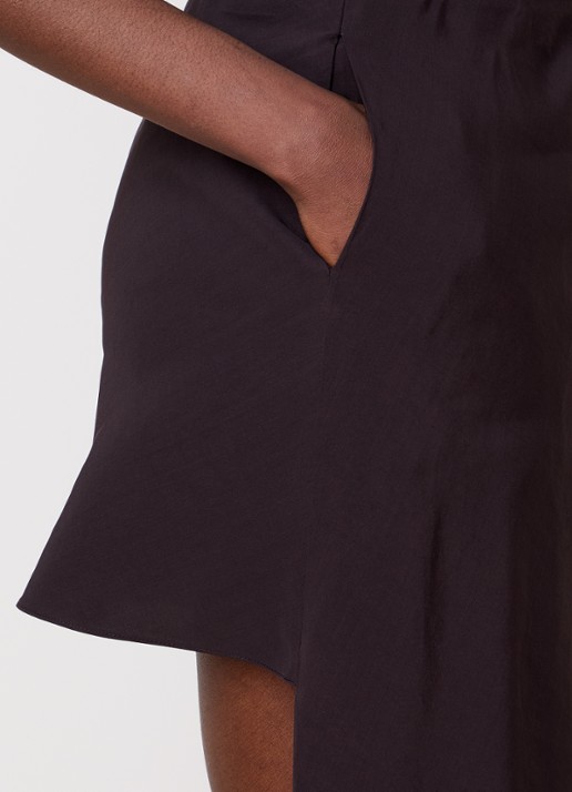 Alaïa Minirok met asymmetrische zoom - detail 5 donkerbruin