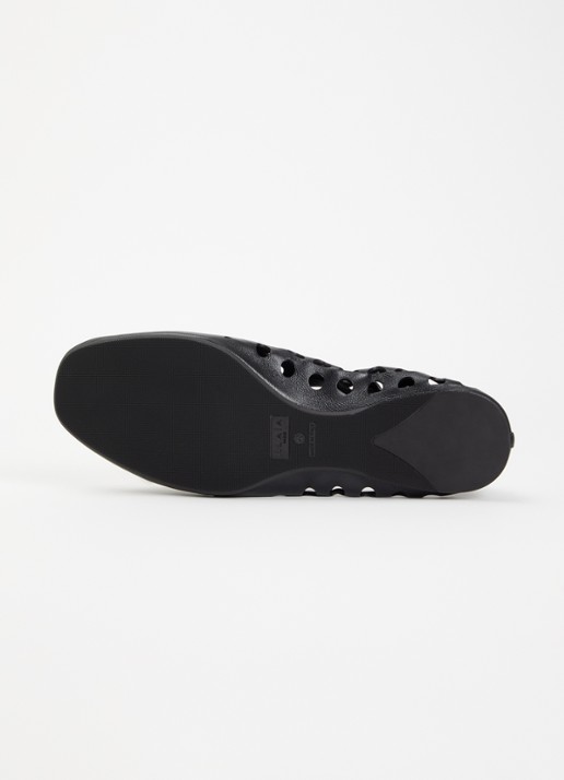 Alaïa Neo Vienne ballerina van kalfsleer - detail 5 zwart