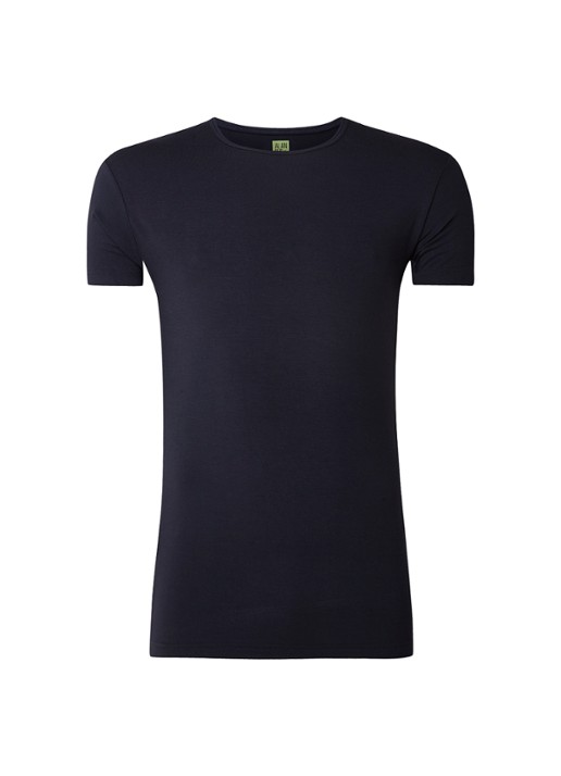 Alan Red Bilbao T-shirt van bamboo met ronde hals - voorkant 2 donkerblauw