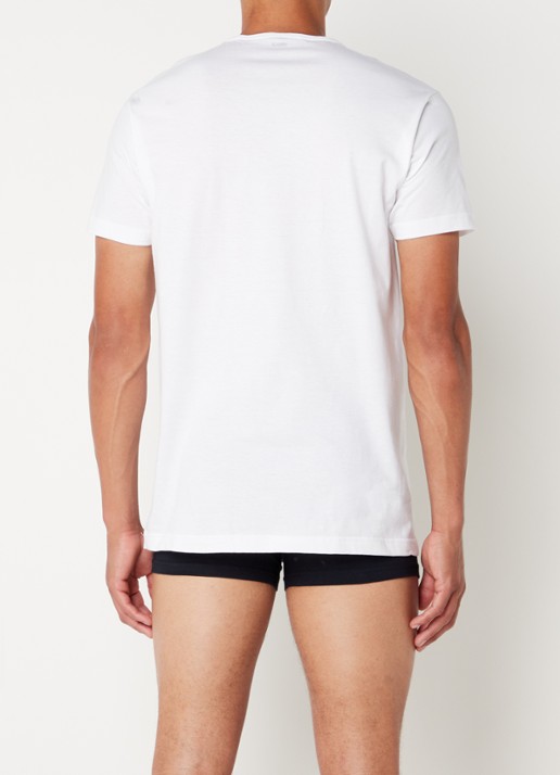 Alan Red Derby T-shirt met ronde hals in 2-pack - achterkant 4 wit