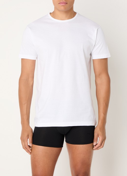 Alan Red Derby T-shirt met ronde hals in 3-pack - voorkant 2 wit