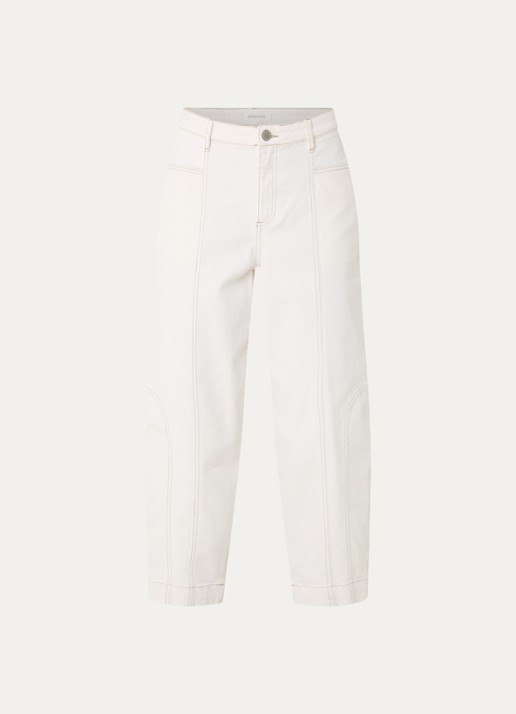 alchemist Alchemist Summer mid waist balloon fit jeans met gekleurde wassing - voorkant 2 creme