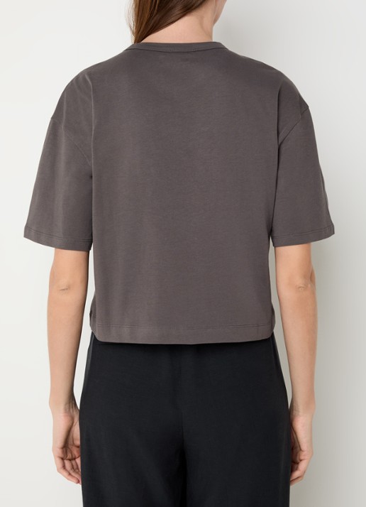 alchemist Ashley T-shirt met borstzak - achterkant antraciet