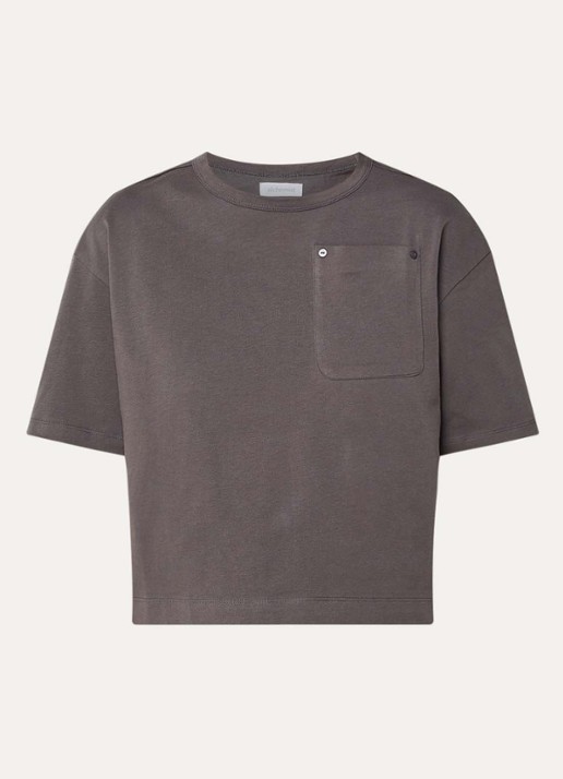 alchemist Ashley T-shirt met borstzak - voorkant 2 antraciet