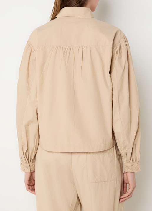 alchemist Eva blouse met opengewerkt dessin - achterkant beige