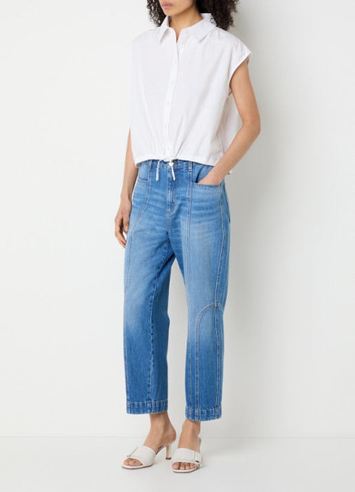 alchemist Flora blouse met kraag - voorkant 3 wit