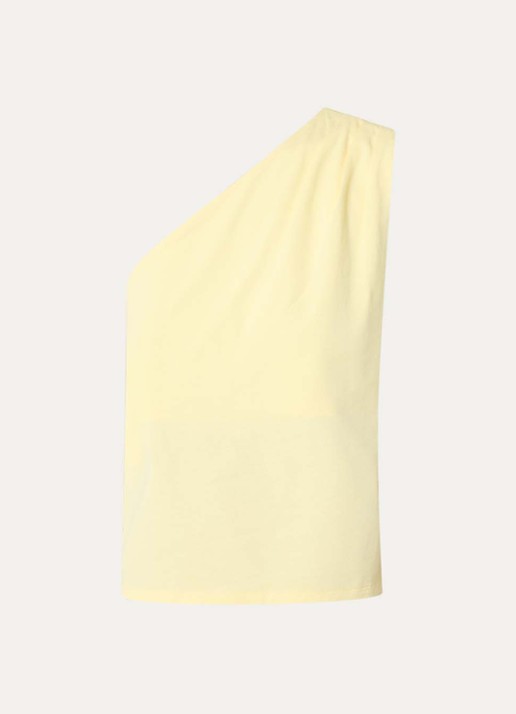 alchemist Levy one shoulder top - voorkant 3 geel
