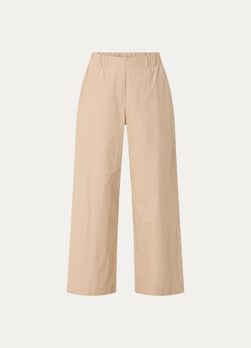 alchemist Mid waist wide fit joggingbroek met steekzakken - voorkant 2 beige