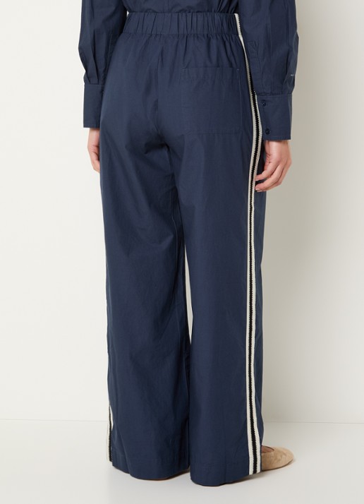 alchemist Mid waist wide fit joggingbroek met steekzakken - achterkant 4 donkerblauw