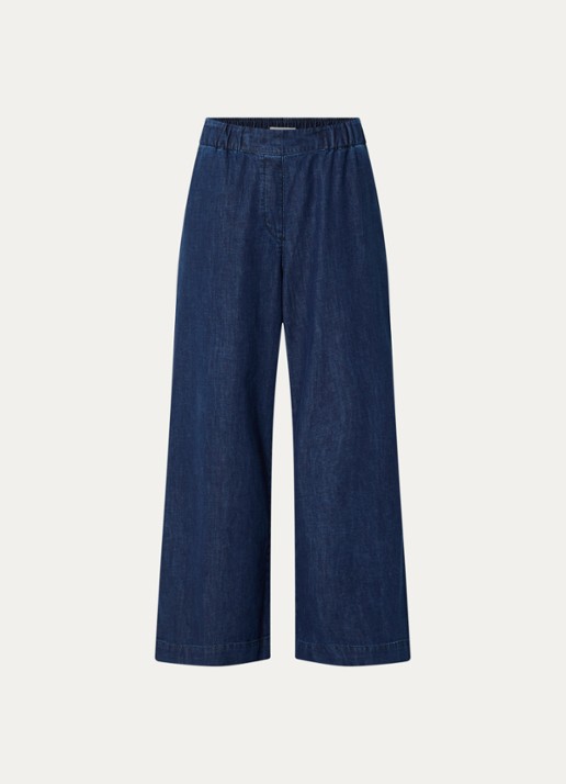 alchemist Moonflower high waist loose fit broek met steekzakken - voorkant 3 indigo