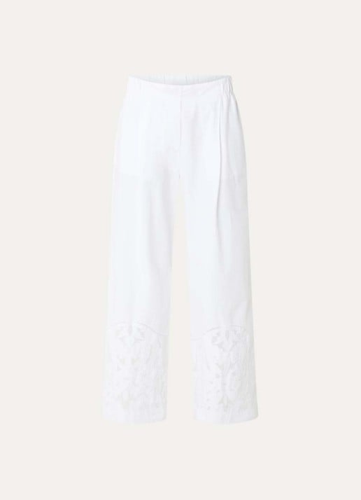 alchemist Moonflower high waist loose fit pantalon met broderie