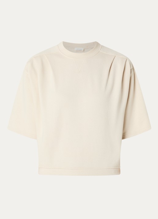 alchemist Ray sweater met ronde hals - voorkant vanillegeel