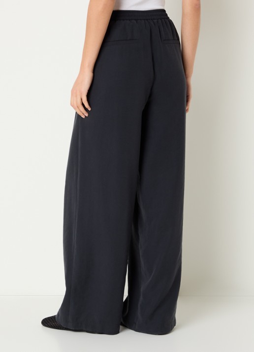 alchemist Sammy high waist wide fit broek met steekzakken - achterkant 3 zwart