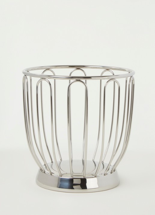Alessi 370 Citrusmand 22 cm - voorkant 2 zilver