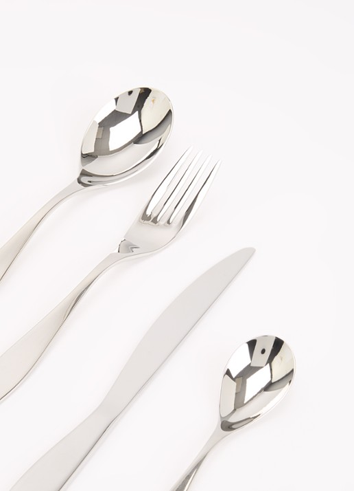 Alessi Duna bestekset 24-delig - voorkant 2 zilver
