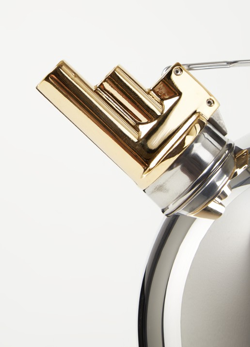 Alessi Fluitketel 2 liter - detail 3 zilver