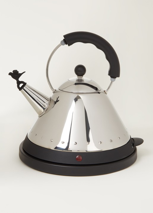 Alessi MG32 waterkoker 1,5 liter - voorkant 2 zwart