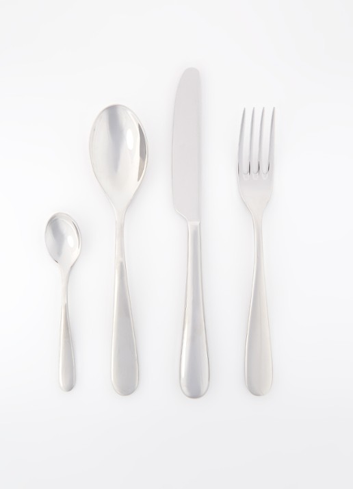 Alessi Nuovo Milano bestekset 24-delig  - voorkant 2 zilver