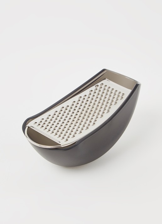 Alessi Parmenide kaasrasp 15 cm - voorkant 2 zwart