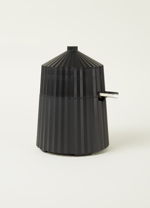 Alessi Plissé elektrische citruspers MDL07B - voorkant 2 zwart
