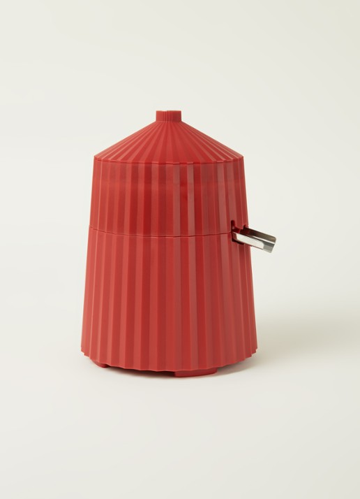 Alessi Plissé elektrische citruspers MDL07R - voorkant 3 steenrood