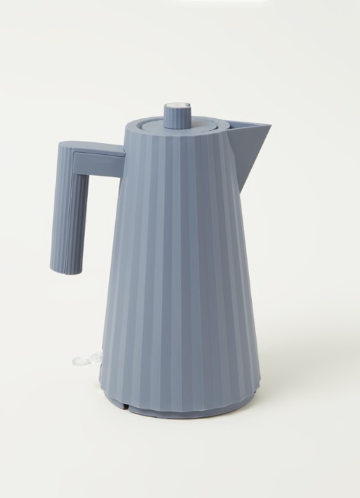 Alessi Plissé waterkoker 1,7 liter - voorkant 3 grijs