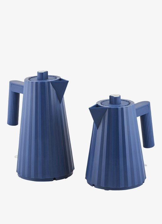 Alessi Plissé Waterkoker 1 liter MDL06/1DAZ - detail 3 blauw