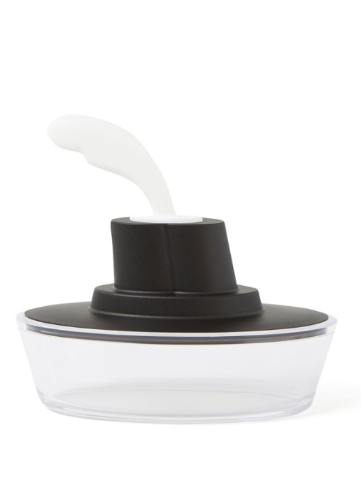 Alessi Ship Shape botervloot 15,5 cm - voorkant 2 zwart