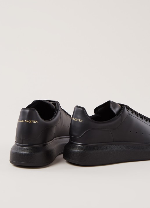 Alexander McQueen Oversized sneaker van kalfsleer - detail 3 zwart