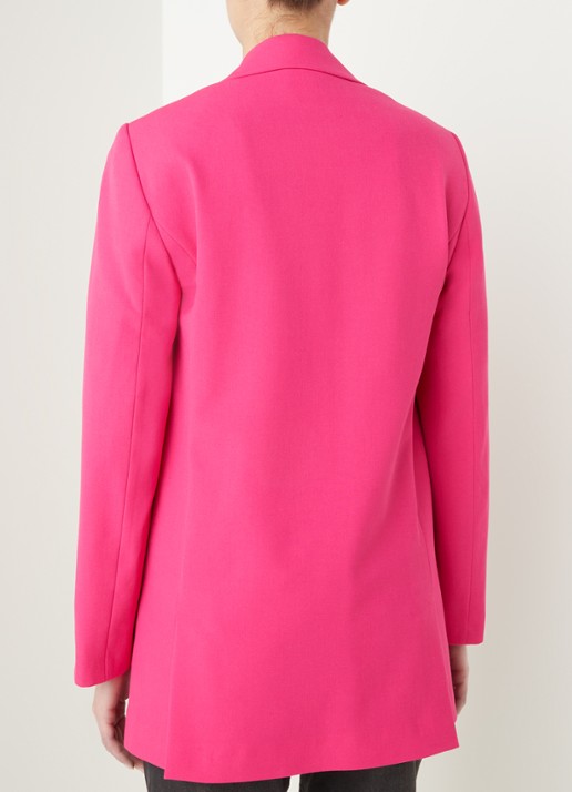 Alix The Label Longline blazer met klepzakken - achterkant 2 roze