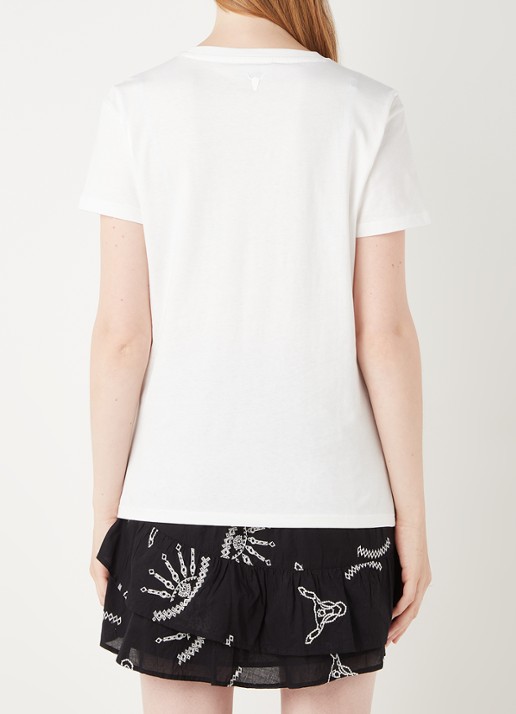 Alix The Label T-shirt met logoprint - achterkant 4 wit
