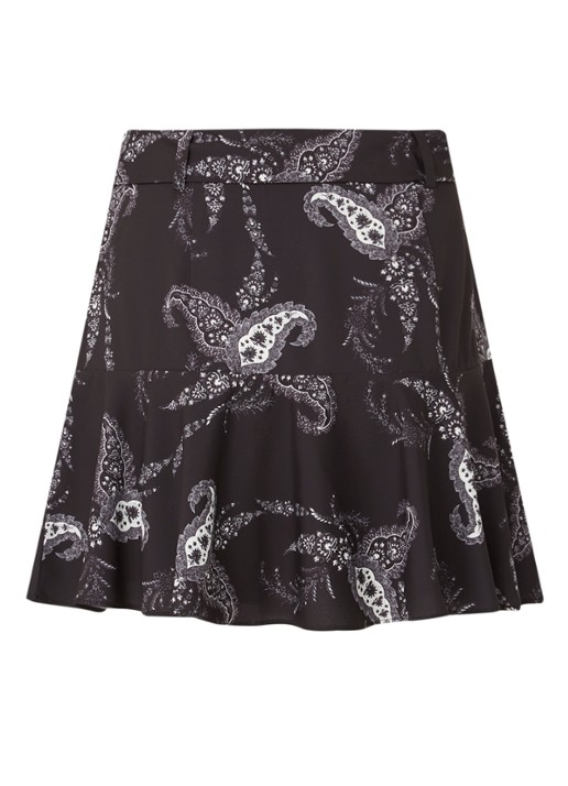 ALLSAINTS FRIDA KASHMIR SKIRT (WS081T) - achterkant 3 zwart