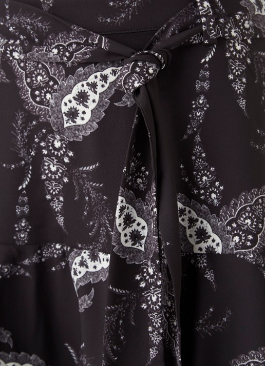 ALLSAINTS FRIDA KASHMIR SKIRT (WS081T) - detail 2 zwart