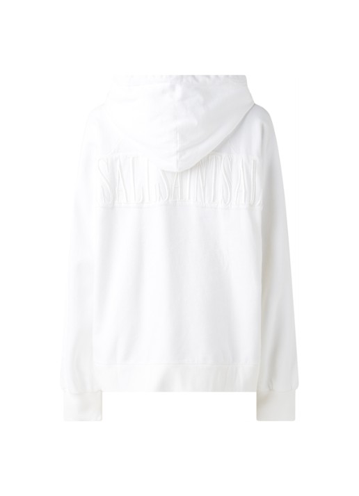 ALLSAINTS Talon hoodie met logoborduring en buidelzak - achterkant 3 wit