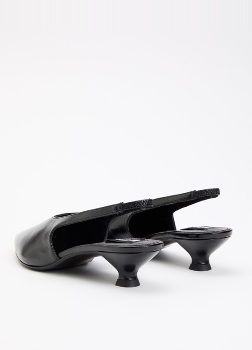 ALOHAS Eros slingback van leer - achterkant 5 zwart