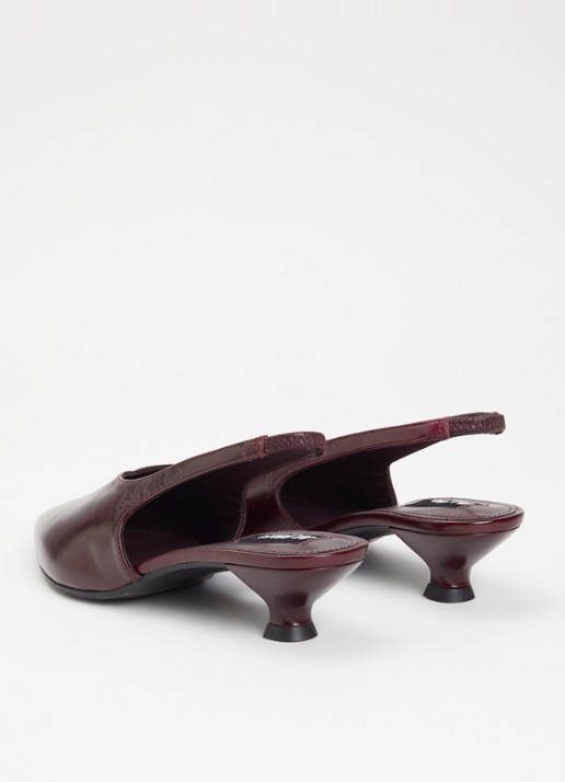 ALOHAS Eros slingback van leer - achterkant 5 bordeauxrood