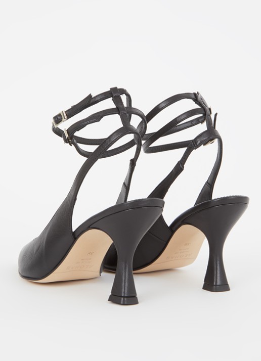 ALOHAS Louise slingback van leer - detail 2 zwart